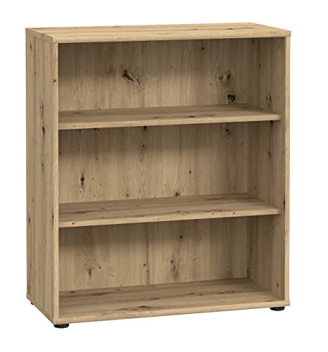 FORTE TEMPRA 2 Regal mit 2 Einlegeböden, Holzwerkstoff, Artisan Eiche Dekor, (B x H x T) 73,7 x 85,5 x 34,8 cm von Forte