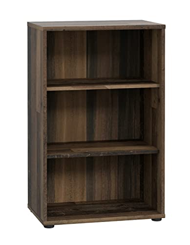 FORTE TEMPRA 2 Regal mit 2 Einlegeböden, Holzwerkstoff, Old – Wood Vintage Dekor, (B x H x T) 54 x 85,5 x 34,8 cm von Forte