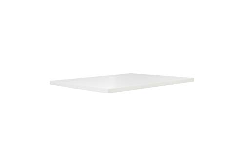 FORTE Tischsystem: Tischplatte aus Holzwerkstoff in Weiß matt, 140 x 3,8 x 90 cm von Forte