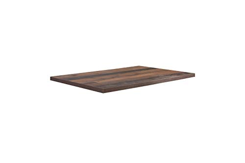 FORTE Tischsystem: Tischplatte aus Holzwerkstoff in Old Wood Vintage, 140 x 3,8 x 90 cm von Forte