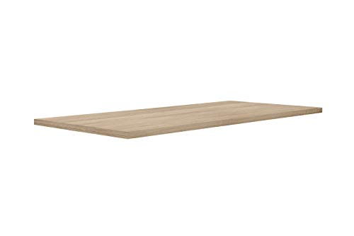 FORTE Tischsystem: Tischplatte aus Holzwerkstoff in Sonoma Eiche, 180 x 3,8 x 90 cm von Forte