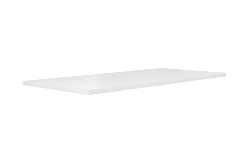 FORTE Tischsystem: Tischplatte aus Holzwerkstoff in Weiß Matt, 180 x 3,8 x 90 cm von Forte