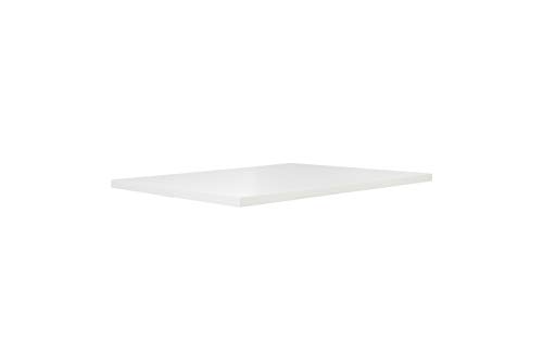 FORTE Tischsystem: Tischplatte aus Holzwerkstoff in Weiß matt, 140 x 3,8 x 90 cm von Forte