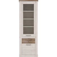 FORTE Vitrine "Duro", Höhe 212 cm, Glasvitrine mit Schublade, im Landhausstil von Forte