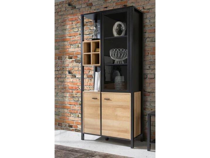 FORTE Vitrine High Rock Höhe ca. 193 cm, schwarz von Forte