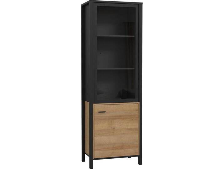 FORTE Vitrine High Rock Höhe ca. 193 cm, schwarz von Forte