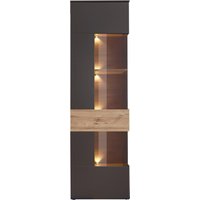 FORTE Vitrine "Como", Vitrine, Glastüre, LED Beleuchtung, Soft Close Linksanschlag von Forte