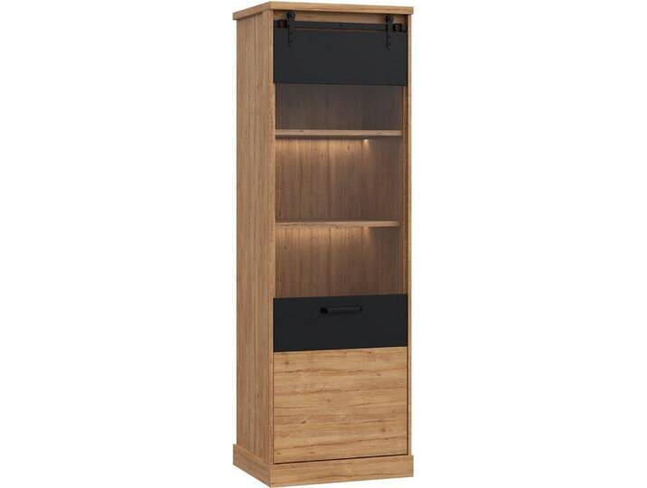 FORTE Vitrine Kaszimiro, beige schwarz von Forte