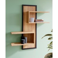 FORTE Wandregal "Jytana" 122,5cm x 102,6cm, Mauvella Eiche / Schwarz FORTE Wandregal "Jytana" 122,5cm x 102,6cm, Mauvella Eiche / Schwarz von Forte