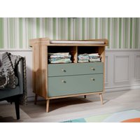 FORTE Wickelkommode "Whenua" Wickelauflage, erhöhter Rand, 2 farbig, Stauraum offen Fächer etc. 89,8 cm von Forte