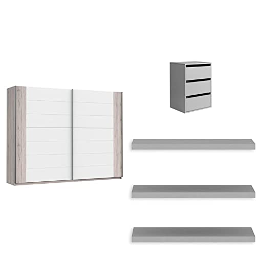 Forte Rondino 2,7 M Kleiderschrank Set Basic von Forte