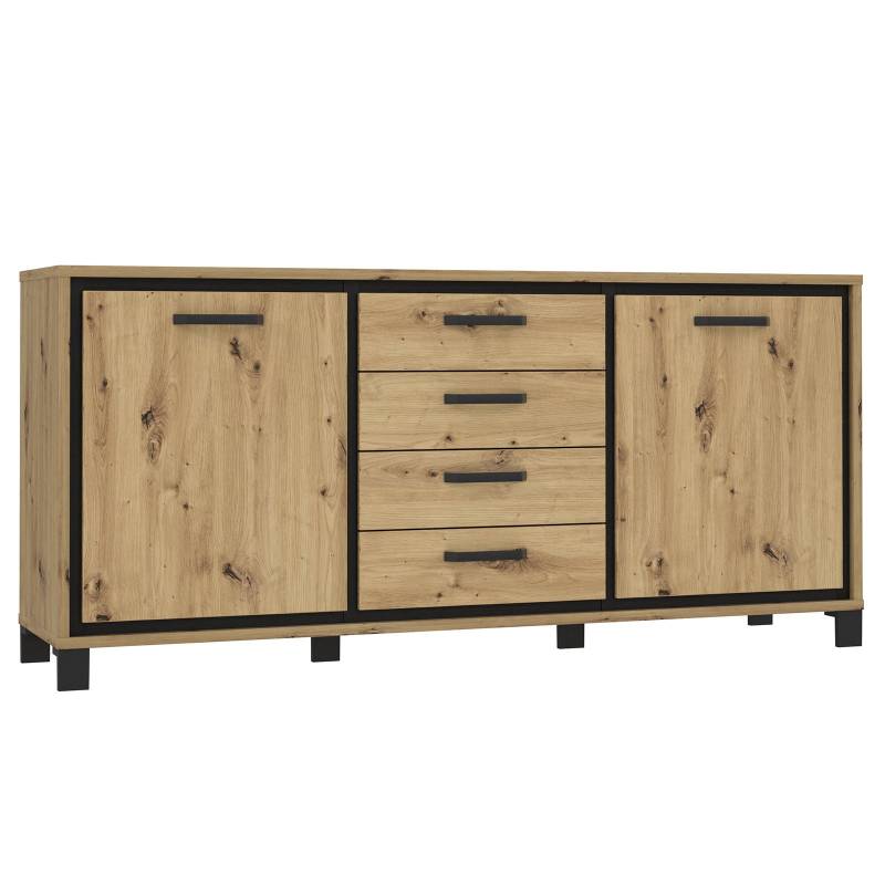 Forte Sideboard Trondheim TDHK235 Eiche Artisan Nachbildung ca.B178 cm von Forte
