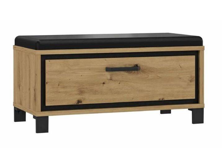 Forte Sitzbank mit Polster Trondheim in Artisan Eiche Nachbildung von Forte