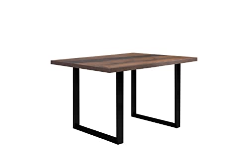 FORTE TABLES Tisch nicht ausziehbar, Holzwerkstoff, Old Wood Vintage, 140 x 74.7 x 90 cm von Forte