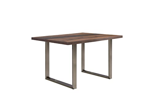 FORTE TABLES Tisch nicht ausziehbar, Holzwerkstoff, Old Wood Vintage, 140 x 74.7 x 90 cm von Forte