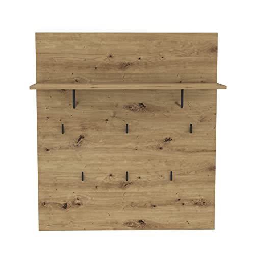 FORTE TRONDHEIM Kleiderpaneel, Holzwerkstoff, Artisan Eiche, 89.1 x 100 x 30 cm von Forte