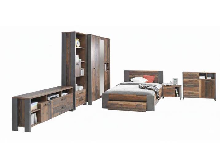Jugendzimmer CLIF Komplettset 7-tlg. Optik: Old Wood Vintage von Forte Jugendzimmer CLIF Komplettset 7-tlg. Optik: Old Wood Vintage von Forte von Forte