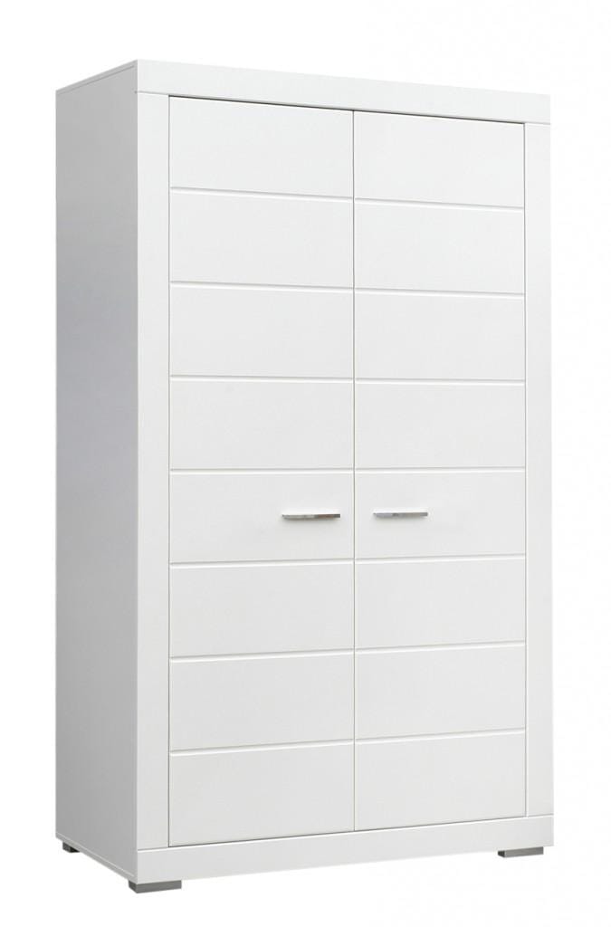 Kleiderschrank SNOW Schrank, 2 Türen, Breite 116 cm Weiß matt von Forte