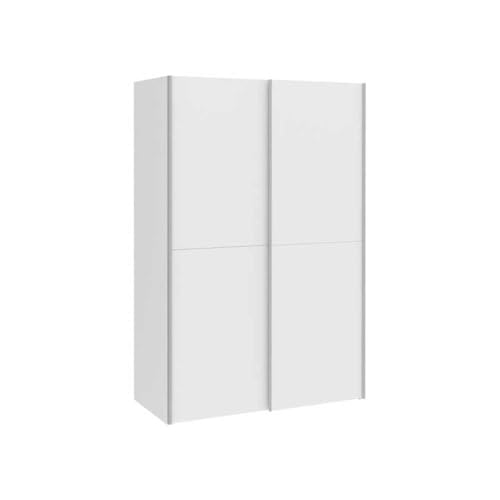 FORTE OZZULA Schrank 120, Kleiderschrank Weiß, Schwebetürenschrank, Schlafzimmerschrank Modern 2-türig mit Einlegeböden und Kleiderstange, 120 cm breit x 190.5 cm hoch x 61 cm tief FORTE OZZULA Schrank 120, Kleiderschrank Weiß, Schwebetürenschrank, Schlafzimmerschrank Modern 2-türig mit Einlegeböden und Kleiderstange, 120 cm breit x 190.5 cm hoch x 61 cm tief von Forte