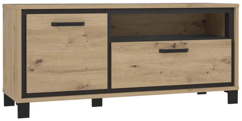 Lowboard TV-Unterkommode TRONDHEIM Artisan Eiche / Schwarzeiche Optik von Forte