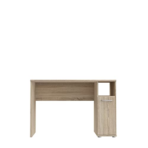 FORTE Niko Schreibtisch mit 1 Tür, Holzwerkstoff, Sonoma Eiche Dekor, B x H x T: 110 x 73 x 51 cm von Forte