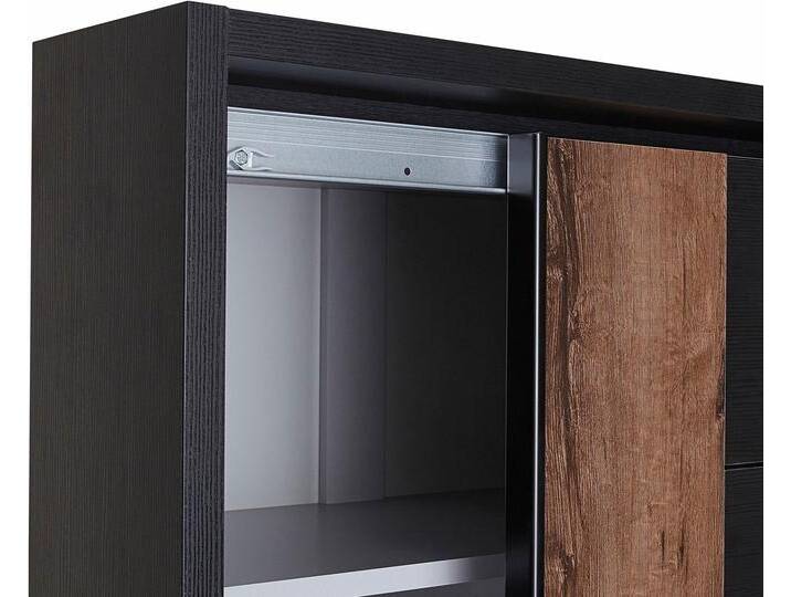 Passepartout FORTE, schwarz (schwarzeichefarben), Ohne LED-Beleuchtung, FSC-zertifizierter Holzwerkstoff, Schränke von Forte