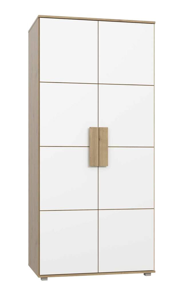 Schrank Kleiderschrank ARKINA mit 2 Türen in Artisan Eiche und Weiß Schrank Kleiderschrank ARKINA mit 2 Türen in Artisan Eiche und Weiß von Forte