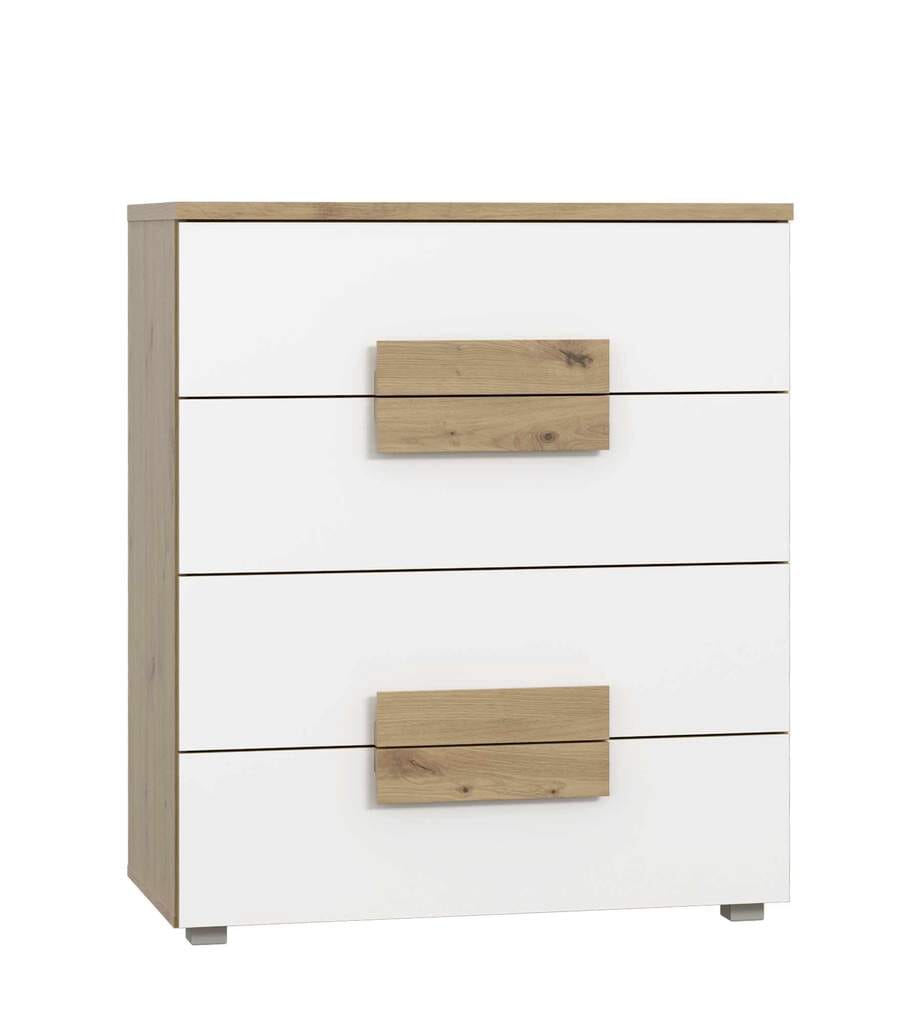 Schubladenkommode ARKINA Kommode mit 4 Schubladen in Artisan Eiche von Forte