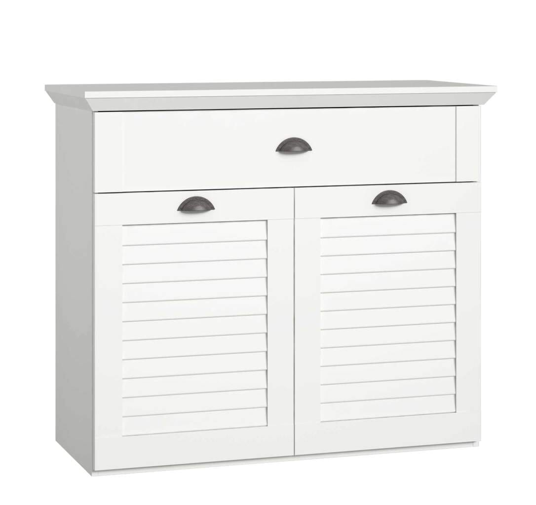 Sideboard Kommode MARIDA 2-trg. 1 Schublade Optik: Weiß matt von Forte Sideboard Kommode MARIDA 2-trg. 1 Schublade Optik: Weiß matt von Forte von Forte