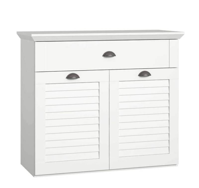 Sideboard Kommode MARIDA 2-trg. 1 Schublade Optik: Weiß matt von Forte von Forte