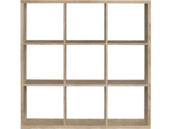Standregal FORTE Mauro , braun (sonoma eiche), B:107,2cm H:107,3cm T:32,9cm, FSC-zertifizierter Holzwerkstoff, Regale von Forte