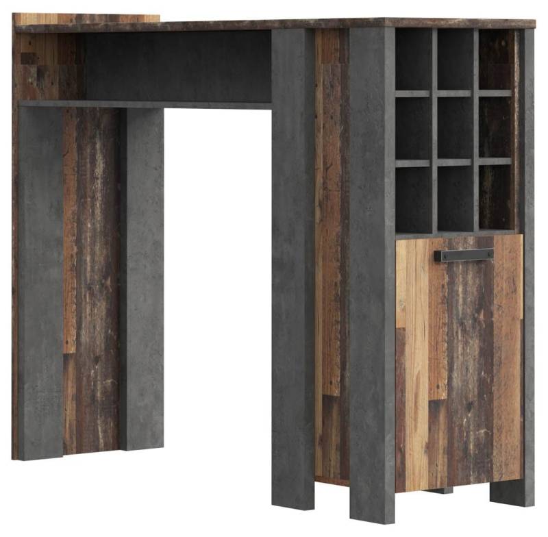 Stehtisch Bartisch CLIF Optik: Old Wood Vintage von Forte von Forte