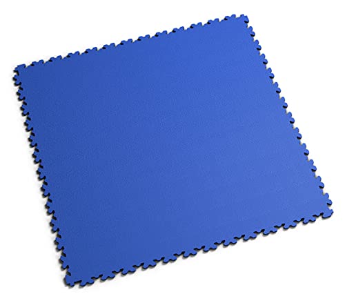 Fortelock PVC Vinyl Bodenfliese | PVC Fliesen Garage | Garagenboden | Werkstattboden | XL Snake (Mittlere Belastbarkeit) 2230 (Blau) von Fortelock