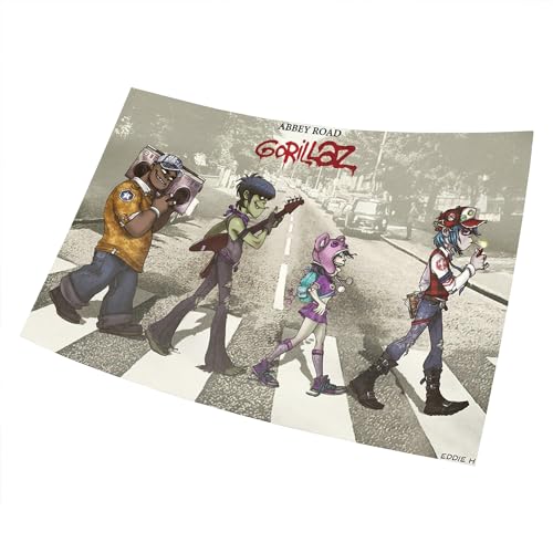 Fortiaboot Abbey Road Gorillaz Style Poster 15x23 Zoll Poster 38x58 cm (380x580mm) Deko Geschenk von Fortiaboot