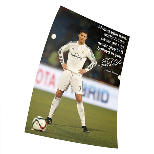 Cristiano Ronaldo Wandbild, Motiv: Weltspieler des Jahres, 38 x 58 cm, 38 x 58 cm, dekorativer Druck von Fortiaboot
