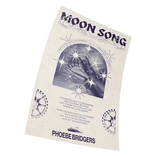 Moon Song Phoebe Bridgers Vintage Poster Größe 11" x 17" Dekorative Rahmenloses Kunst Geschenk (28 x 43 cm) Leinwand Poster von Fortiaboot