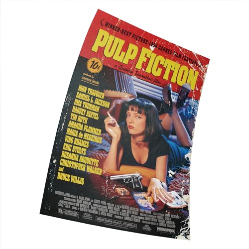 Pulp Fiction Uma Thurman Smoking Movie Poster, 38 x 58 cm, dekoratives Geschenk von Fortiaboot