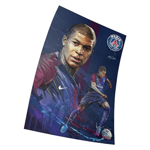 Sports Football Star Kylian Mbappe Poster Größe 11" x 17" Dekorative Rahmenloses Kunst Geschenk (28 x 43 cm) Leinwand Poster von Fortiaboot