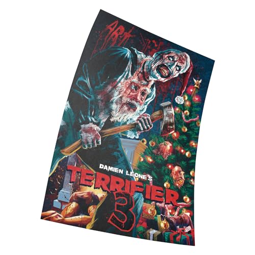 Terrifier 3 2024 Movie Poster Größe 11" x 17" Dekorative Rahmenloses Kunst Geschenk (28 x 43 cm) Leinwand Poster von Fortiaboot