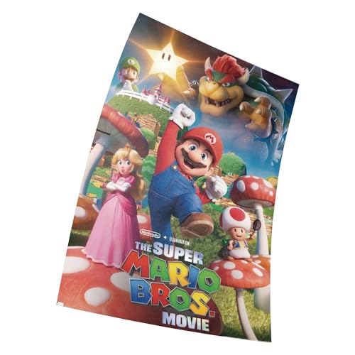 The Super Mario Bros. Movie - Mushroom Kingdom Poster Größe 11" x 17" Dekorative Rahmenloses Kunst Geschenk (28 x 43 cm) Leinwand Poster von Fortiaboot