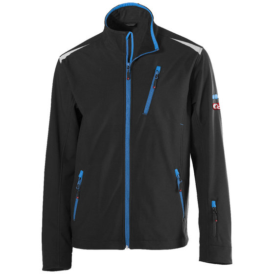 FORTIS - Softshell-Jacke 24, schwarz/türkis, Größe XXL von Fortis