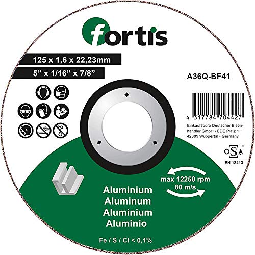 FORTIS Trennscheibe ALU-NE 125 x 1,6mm gerade von Fortis