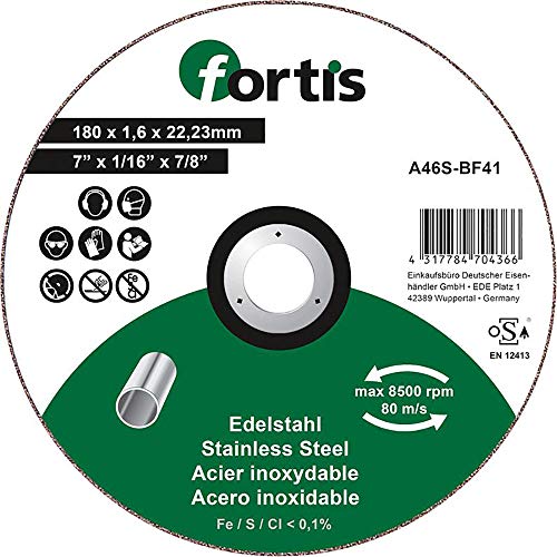 Fortis Trennscheibe Edelstahl 180x1,6 gerade Fortis Trennscheibe Edelstahl 180x1,6 gerade von Fortis