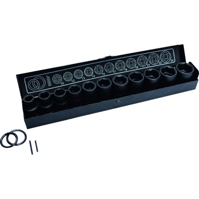 Kraft-Steckschlüssel-Satz 1/2" 15-teilig von Fortis