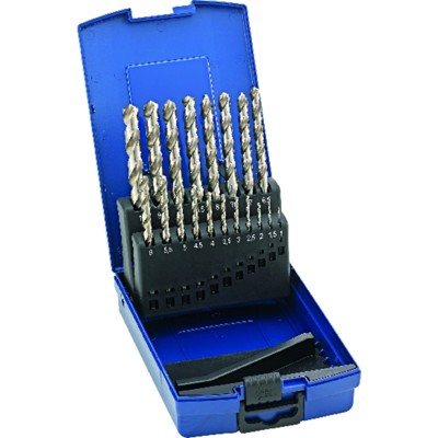 Spiralbohrer-Set DIN 338 HSSE TypN 1-5,9mm von Fortis