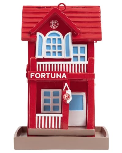 Fortuna Düsseldorf Vogelfutterhaus 14 X 14 X 20.5 cm aus Polyresin von Fortuna Düsseldorf