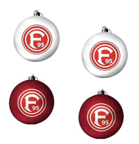 Fortuna Düsseldorf Weihnachtskugeln, Christbaumkugeln 4er-Set von Fortuna Düsseldorf
