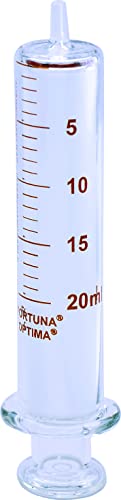 Ganzglasspritze, FORTUNA OPTIMA, 5 ml : 0.2 ml, Glaskonus, Luer von Fortuna