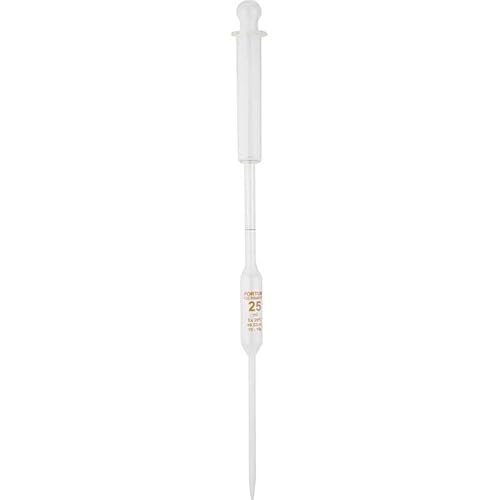 Original Vollpipette, FORTUNA, 10 ml, mit Saugkolben, braun graduiert von Fortuna