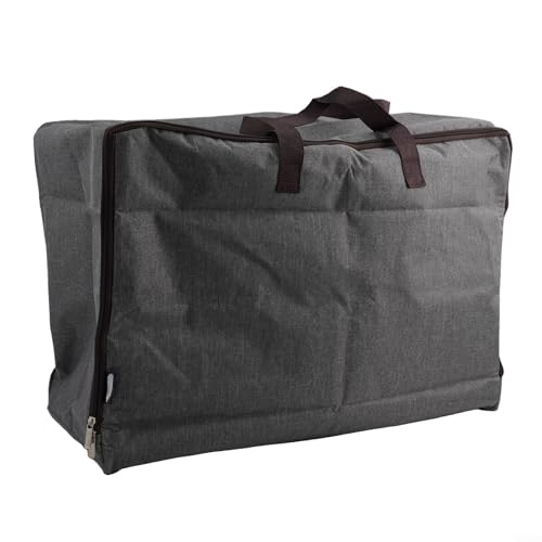 1 x wasserdichte Oxford-Aufbewahrungstasche für Kleidung und Steppdecken, große Kapazität für Bettwäsche, Handtücher, Decken, faltbar und platzsparend für die Organisation zu Hause (dunkelgrau L) von FortunateSweet